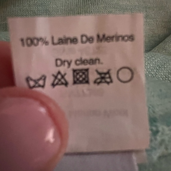 J. Crew mint green wool crewneck lightweight sweater sz 12 officecore preppy - Picture 5 of 7